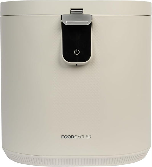 Food Cycler Eco 5 Electric Kitchen Waste Recycler – 5L Countertop Indoor Food Disposer & Odorless Composter Alternative (White)