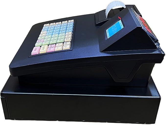 Electronic Cash Register with UV Counterfeit Currency Detector – Multi-Functional Commercial ECR for Fast Food, Convenience Stores, & Retail Shopping Malls