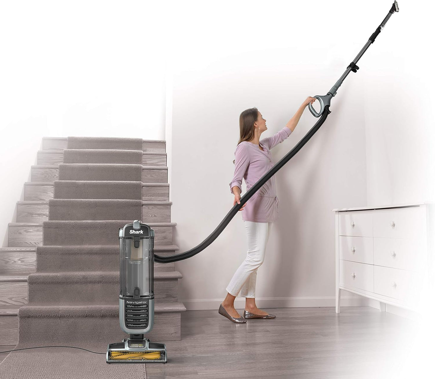 Self-Cleaning Brushroll Upright Vacuum for Pet Hair – High-Suction Navigator Series – Canadian Edition